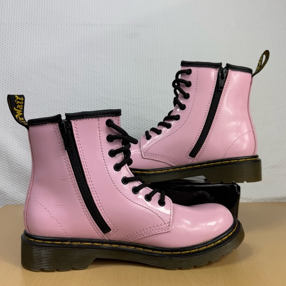Doc Marten 1460 Kids Pink Boots Size 3Y/Woman’s 5 - Picture 4 of 8